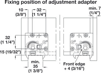 Adjustment Adapter, For Grass Dynapro 3D Slides