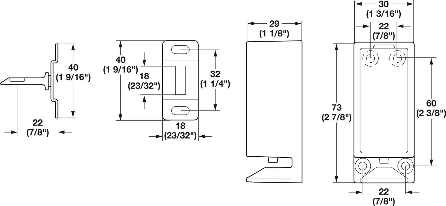Lock Bolt, for EFL6 Electric Furniture Lock