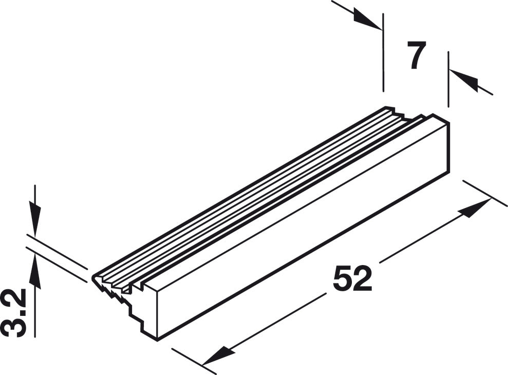 Plinth Panel Clip, for Ø78 mm Adjustment Foot/Tube