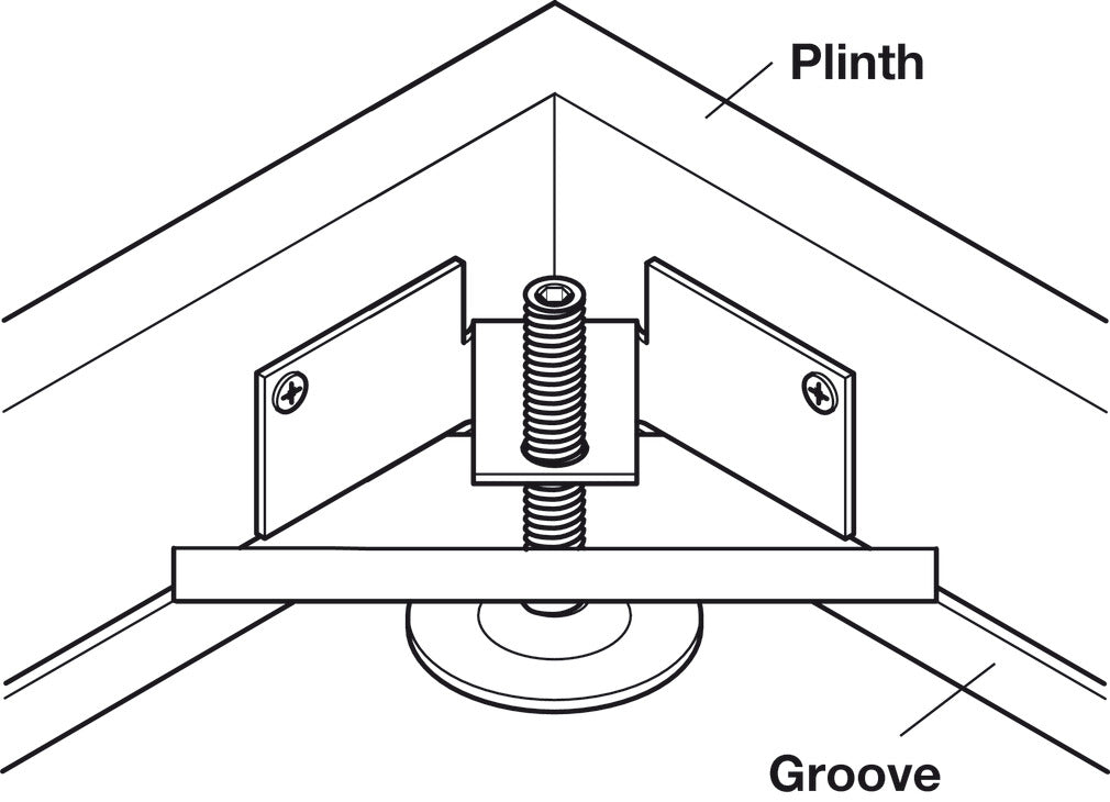 Base Leveler, with Corner Supporting Bracket