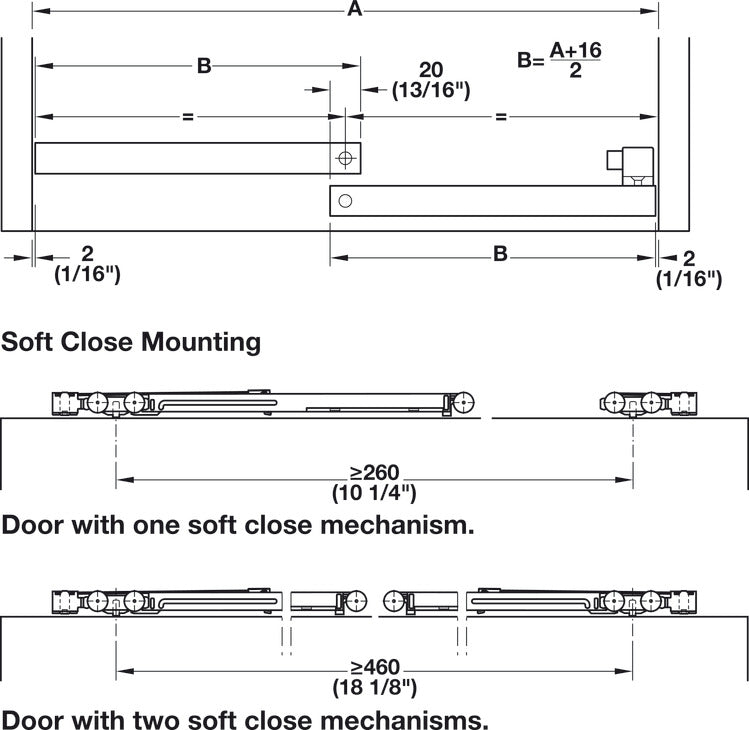 Sliding Door Hardware, Hawa Clipo 16 HM IF, set