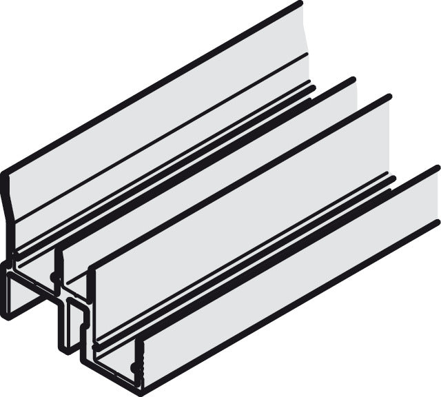 Double Upper Guide Track, Pre-drilled