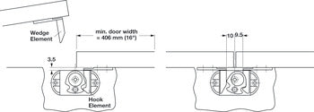 Automatic Door Bolt, Zinc Die-Cast