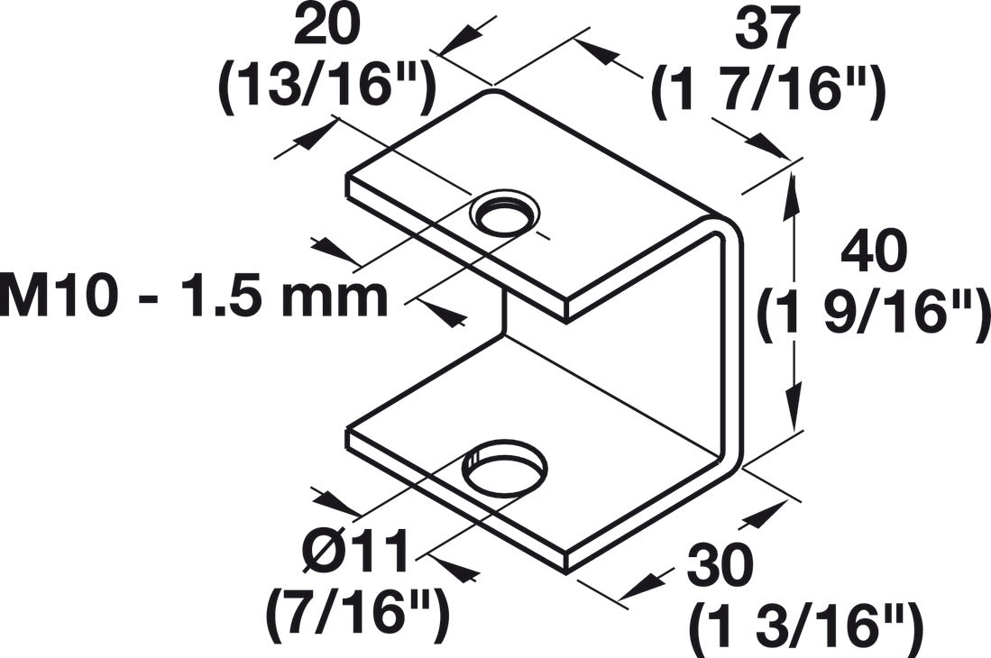 Threaded Bracket, M10