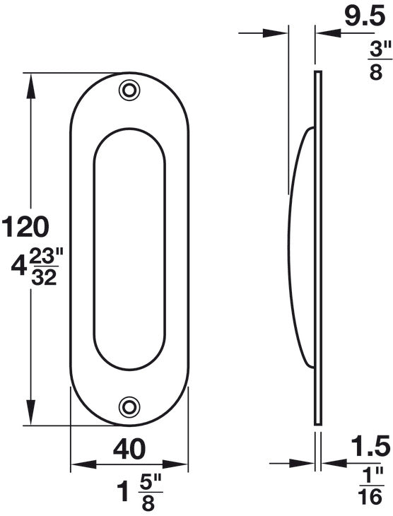 Flush Pull, FSB, model 4212