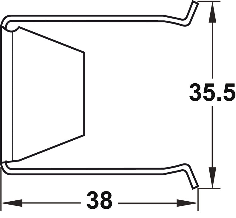 Plinth Panel Clip, 2-Part