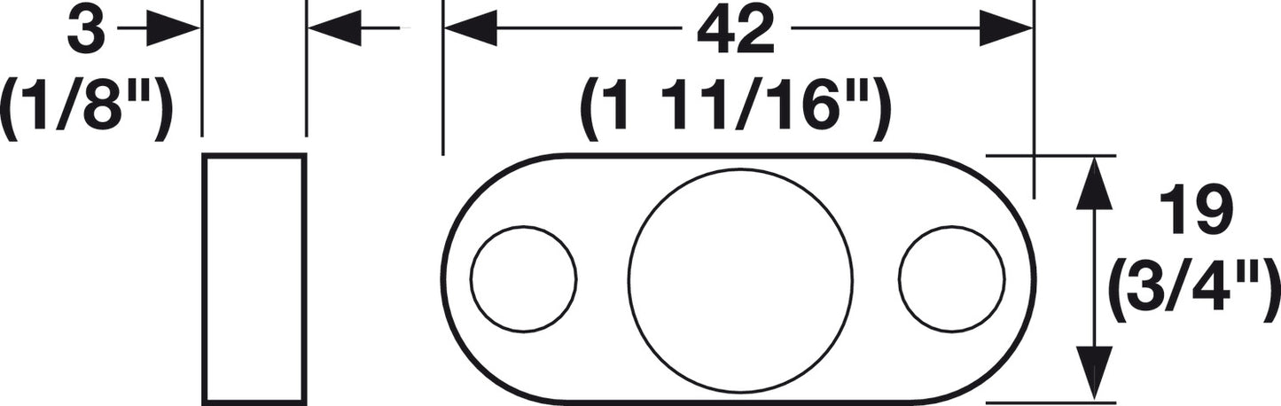 Cam Lock Spacer, for 5/8" Panels