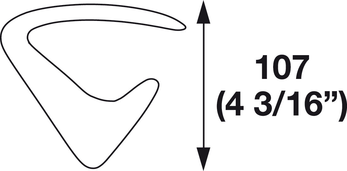 Hat & Coat Hook, 120 x 74 x 107 mm (W x D x H)