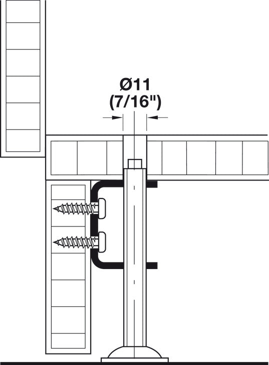 Threaded Bracket, M10