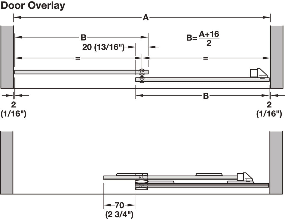 Sliding Door Hardware, Hawa Clipo 16 GS IF, set