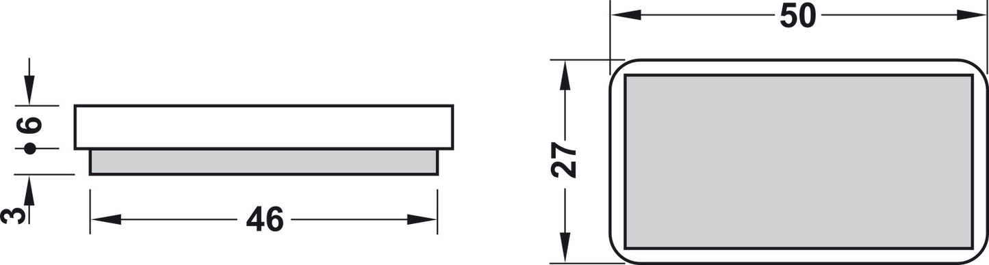 QuickClick Glide, rectangular, for press fitting