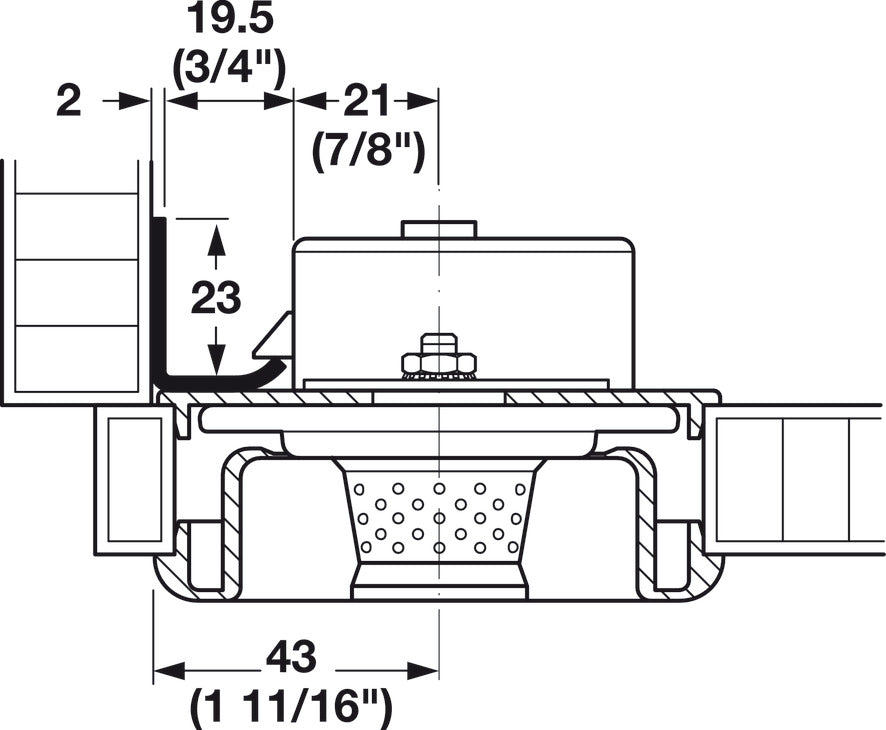 Special Strike Plate, for Mastercombi Lock