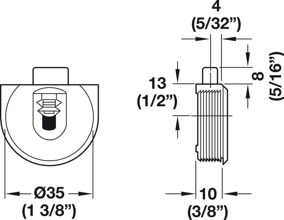 Upper Guide, Lockable at 5mm and 8mm