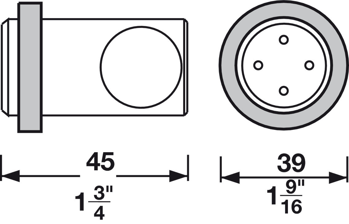 Door Stopper, (1 3/4") 45 mm