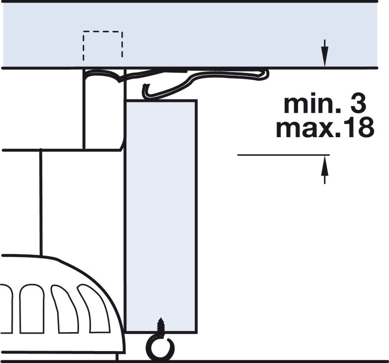 Plinth Panel Spring, for Front Plinth
