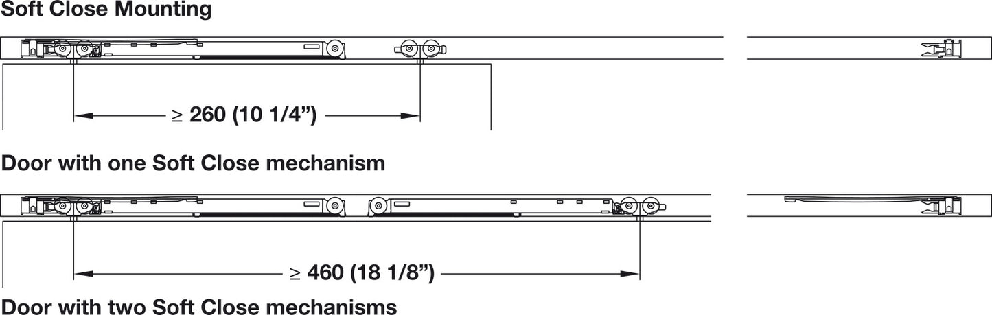 Sliding Door Hardware, Hawa Clipo 36 H IF, set