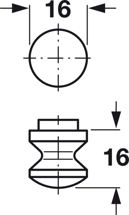 Push-Button Knob, Mini
