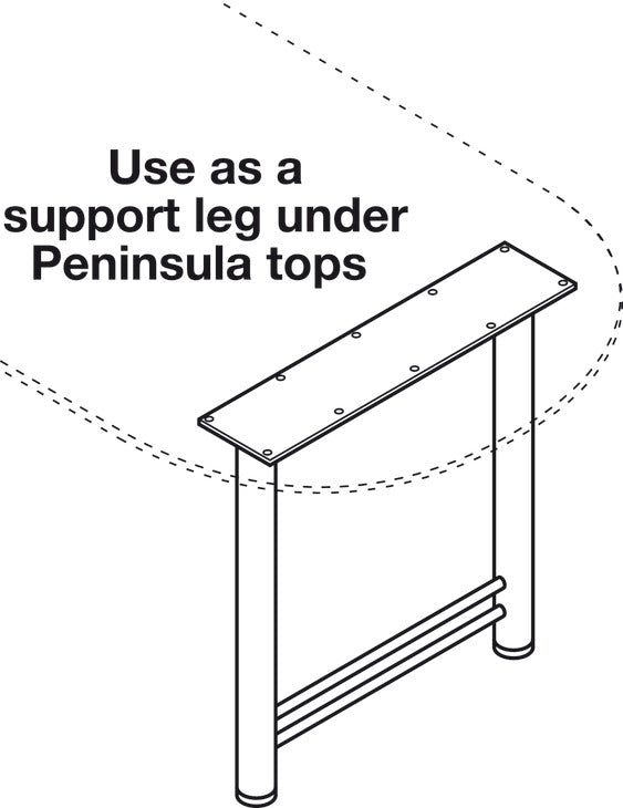 Support Leg, 610 mm Width
