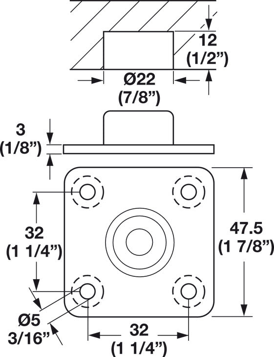 Threaded Plate, with M10 Internal Threads