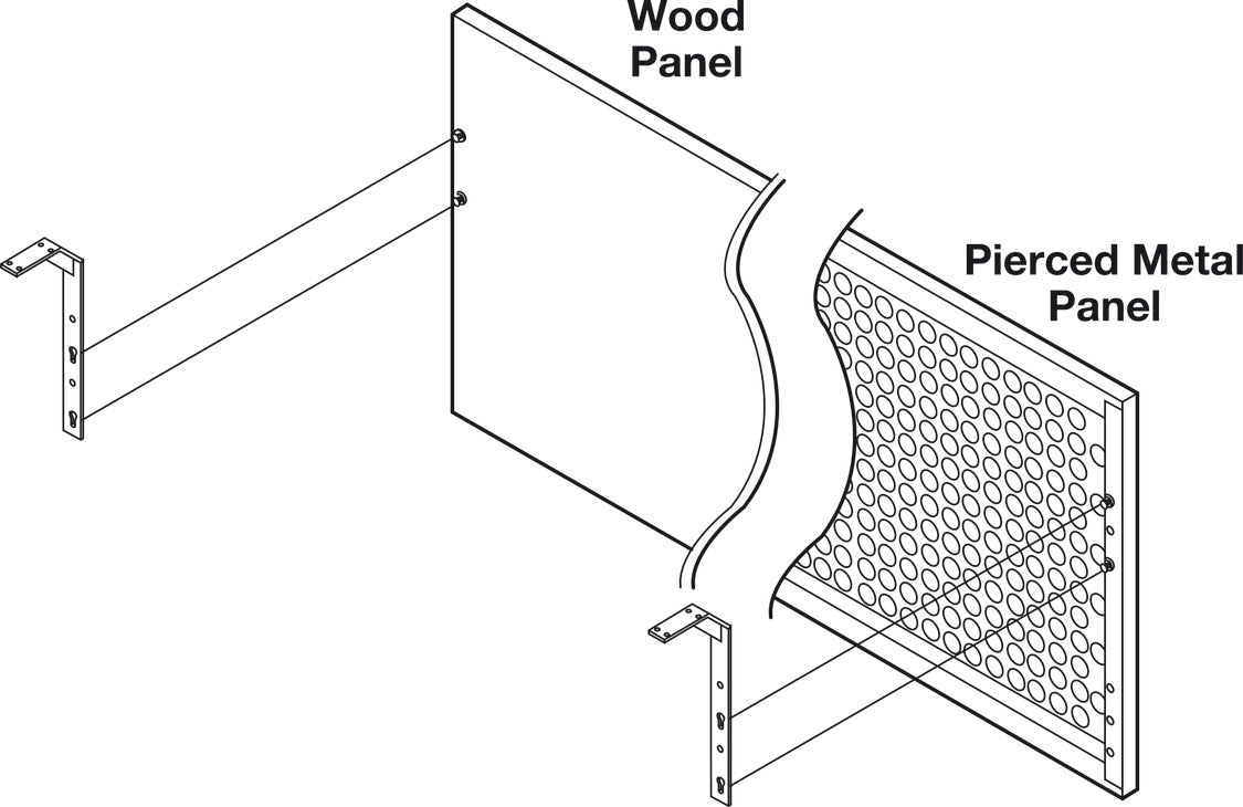 Panel Bracket, Modesty Panel Clip System