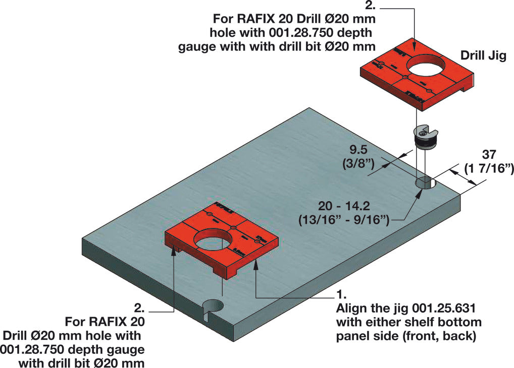 Rafix Installer Kit, with System Holes