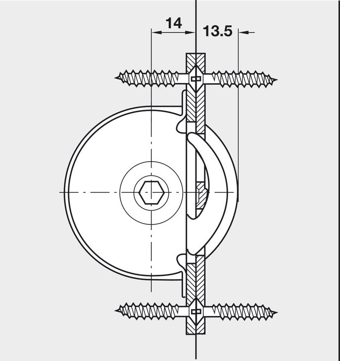 Striking Plate, for Giro-Bolt Lock