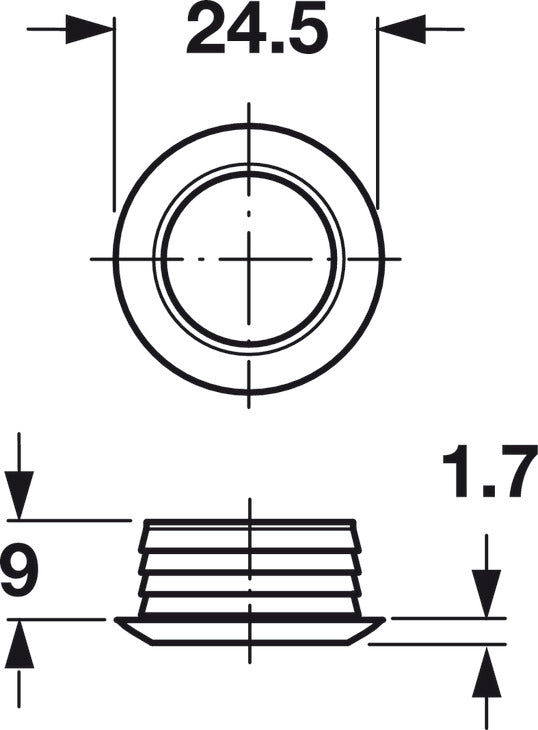 Rosette, for Push-Button Lock Knob