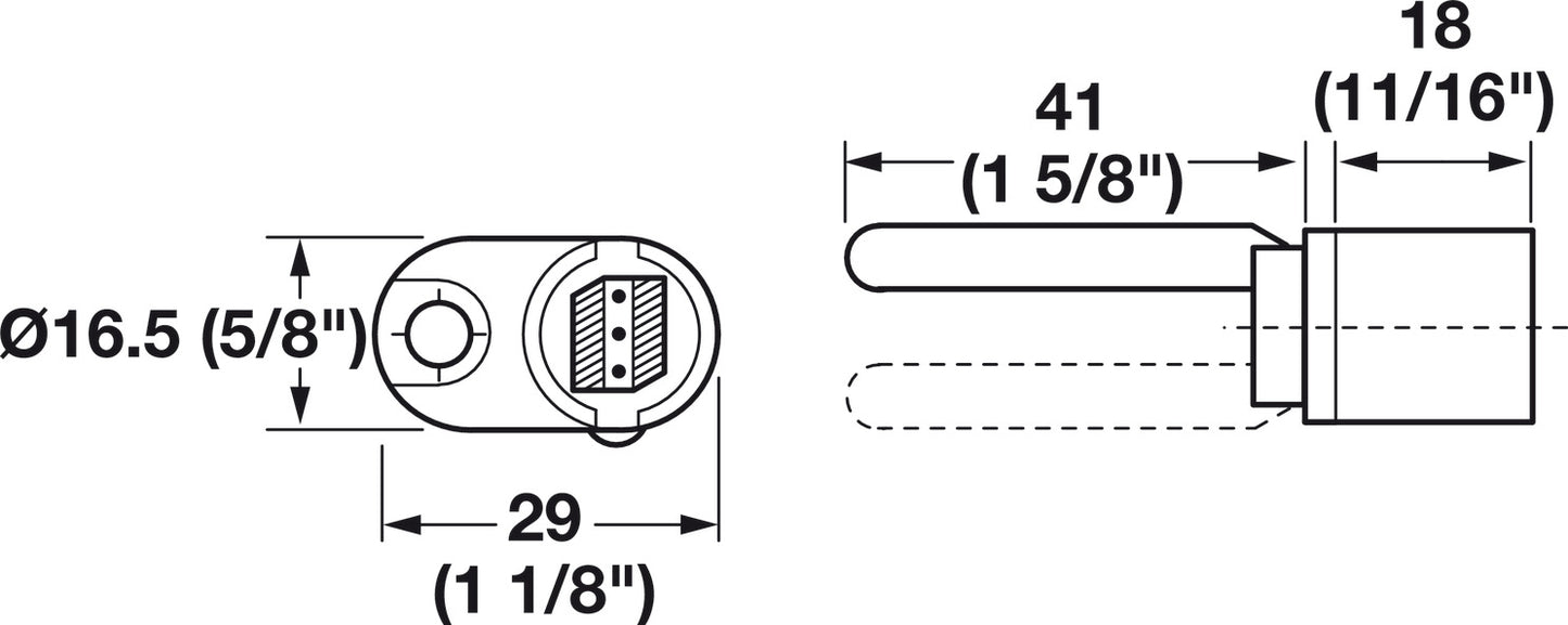 Half Lock Body, with Lifting Pin
