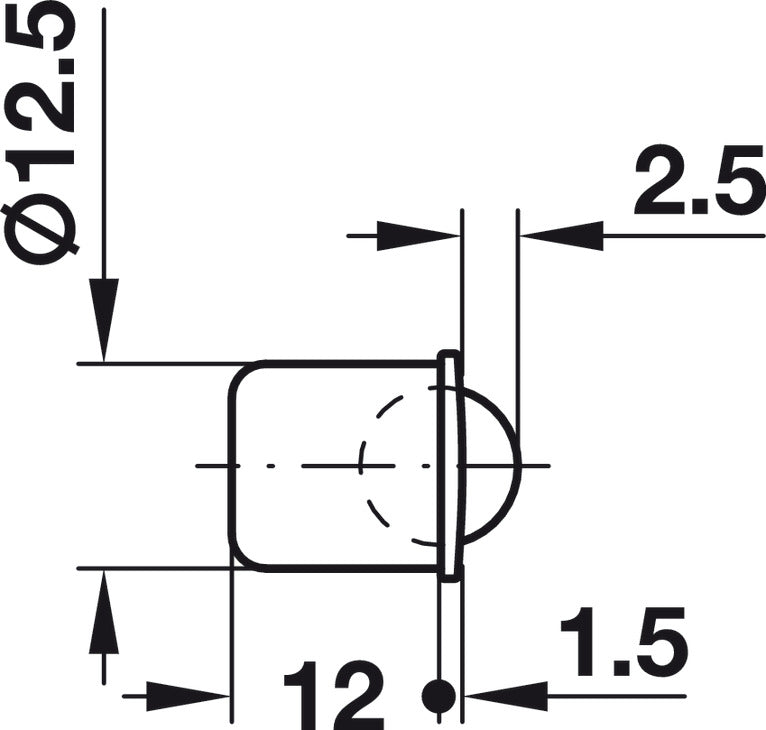 Ball Catch, with Strike, Press-Fit