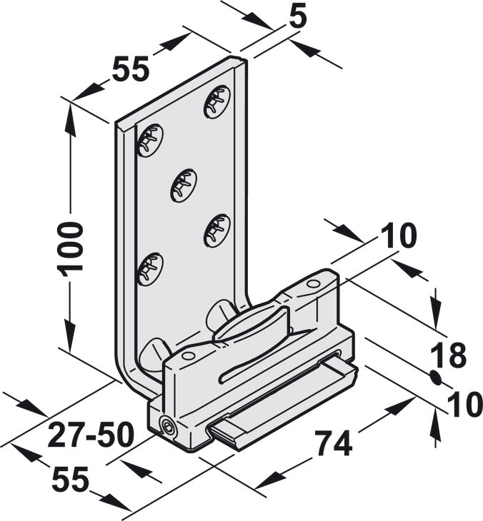 Floor Guide, Hawa-Confort 120, 1-piece