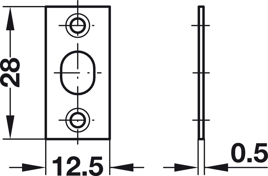 Ball Catch, with Strike, Press-Fit