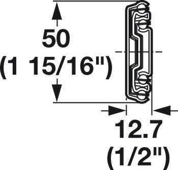 Accuride 3832DO Telescopic Detent Out Ball Bearing Drawer Slide, Full Extension, 100 lbs Weight Capacity