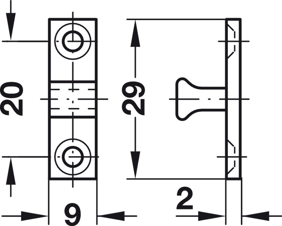 Twin Ball Catch, Brass