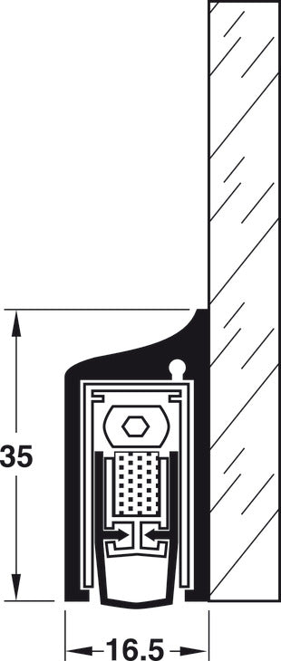 Retractable door seal, KG-S, Planet