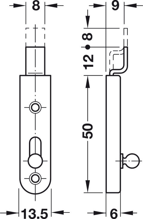 Furniture Bolt, Threaded
