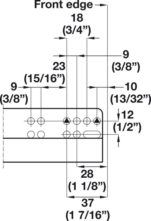 Grass Dynapro 16 Full Extension Slide, 100 lbs.