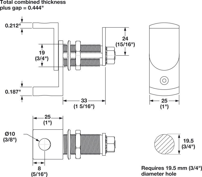 Offset Cam, Keyed Cabinet Locks - SC Series