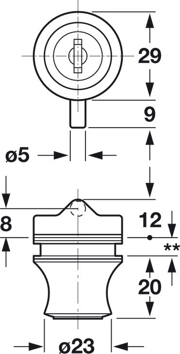 Glass Door Pin Lock