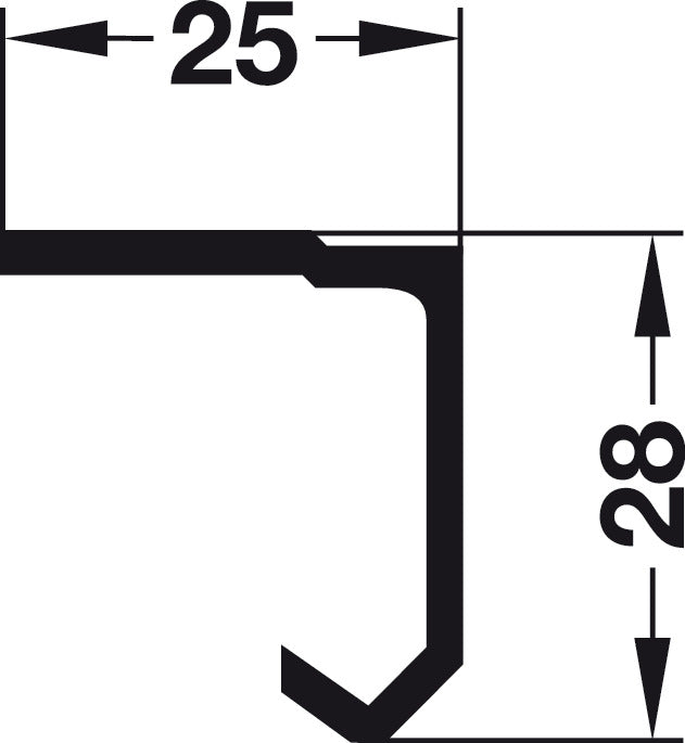 Running Top Track, For Hangar Infront