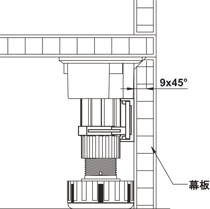 Base Cabinet Leveler, Ø28 mm