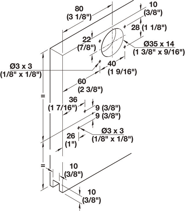 Sliding Door Hardware, Hawa Clipo 36 H IF, set