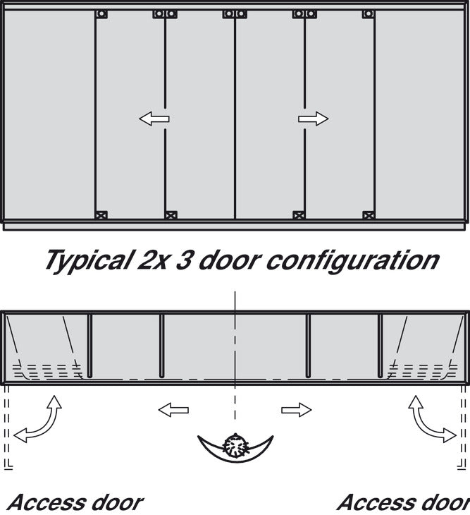 Sliding Door Hardware, Hawa Aperto 40/F, set