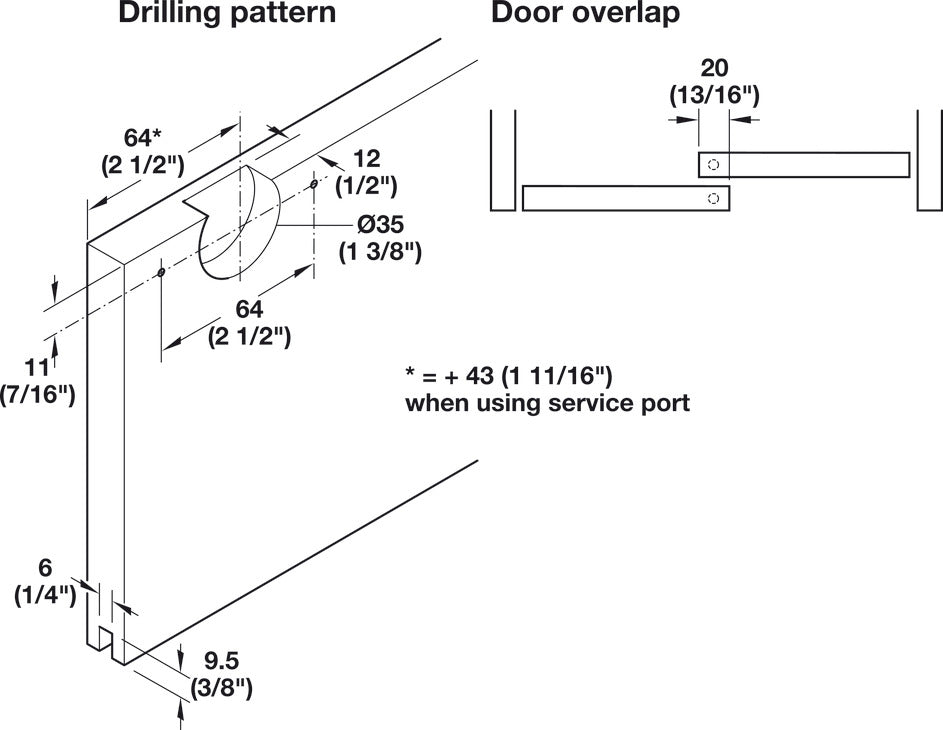Sliding Door Hardware, Slido F-Line21 40C, set