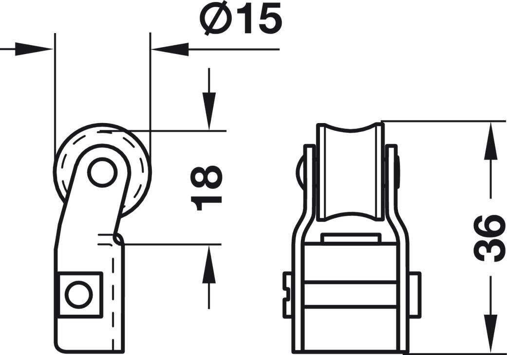 Roller Clamp, for Locking Bar