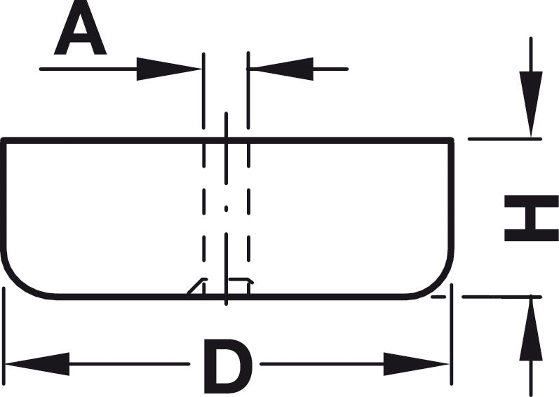 Furniture Glide, with Screw-Hole