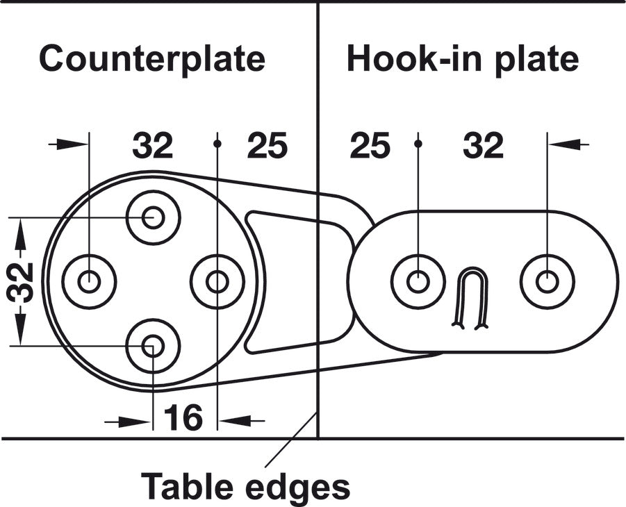 Table top connector, For Connecting Table Tops