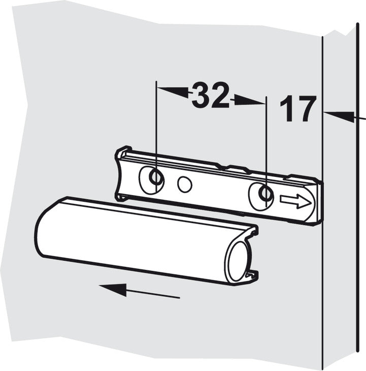 Linear Adapter Plate, Airmatic and Tipmatic