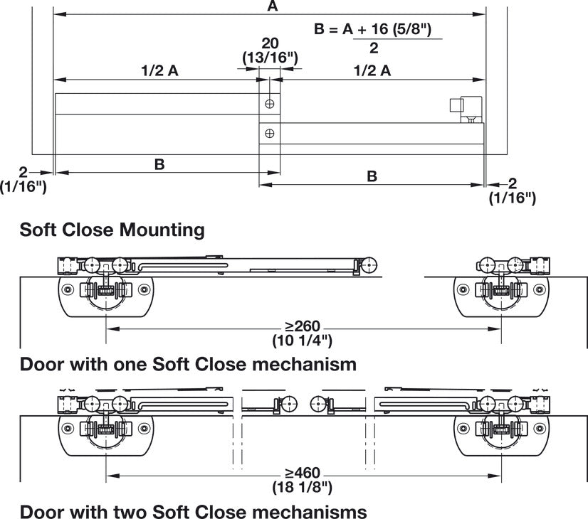 Sliding Door Hardware, Hawa Clipo 16 IF, set