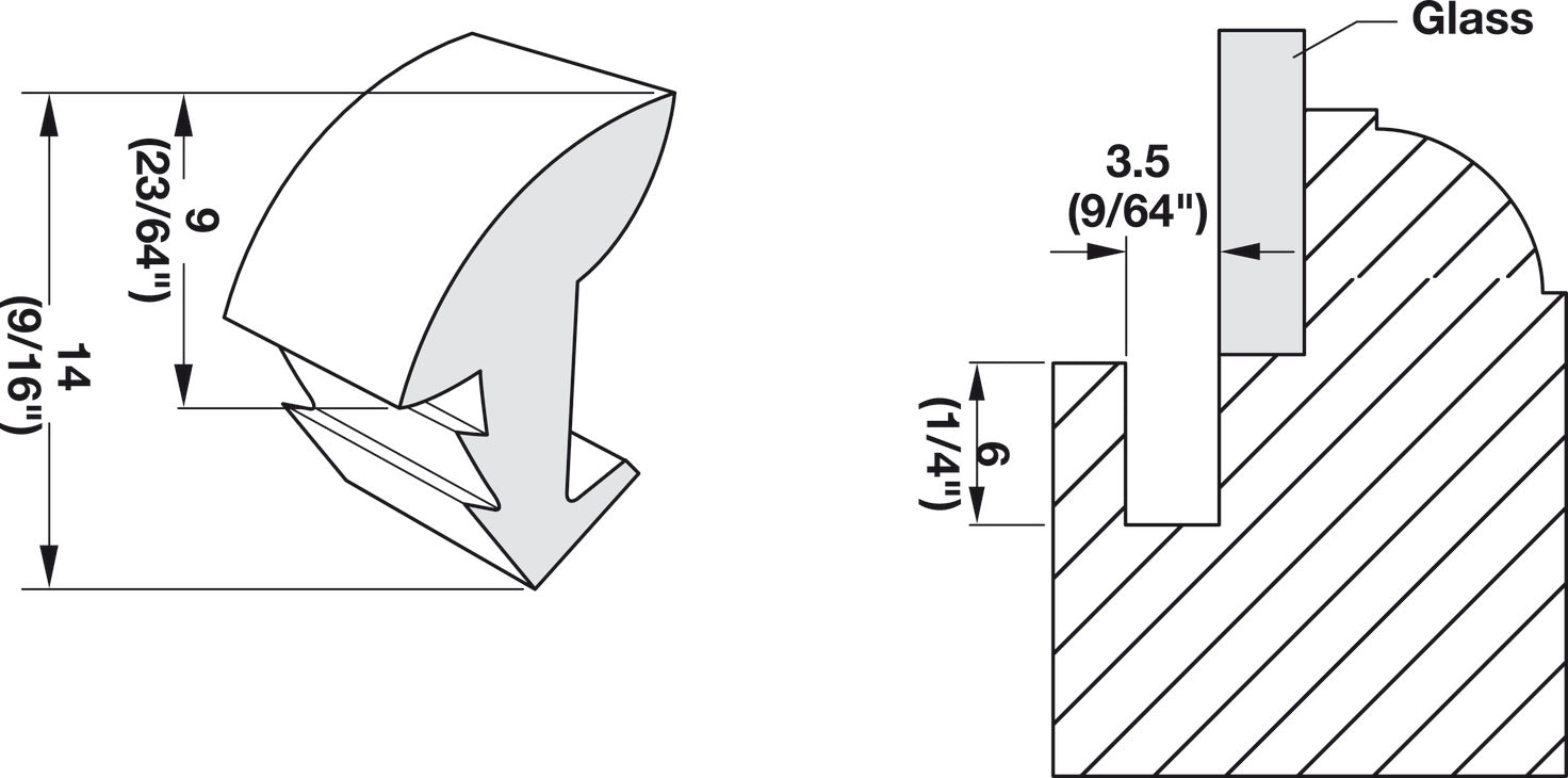 Panel Retainer, Taller Profile