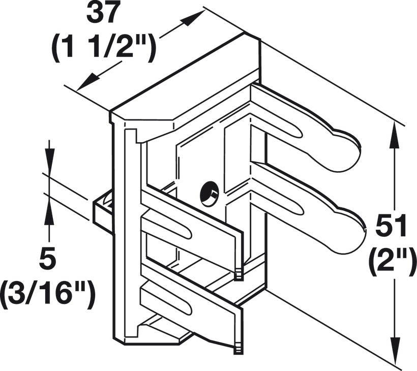 Plinth Panel Clip, 2-Part